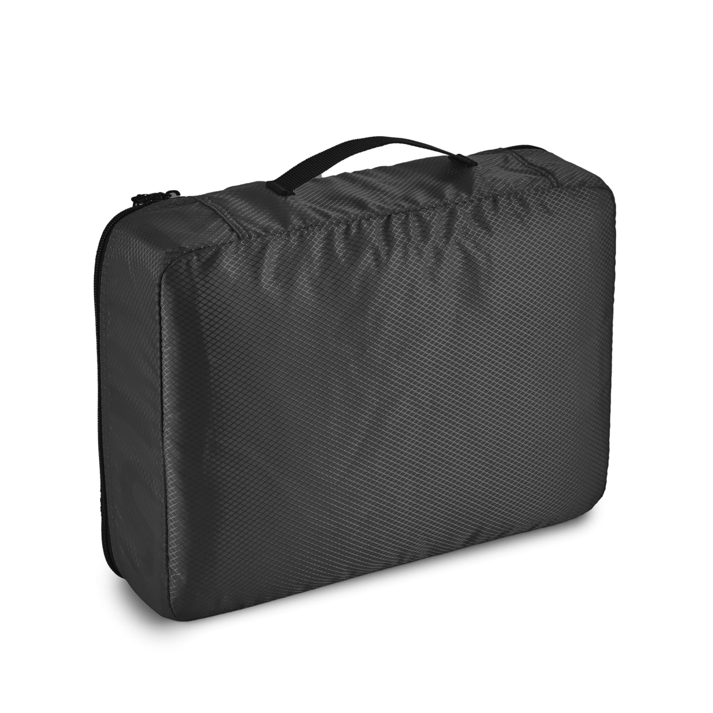 👉 Packwürfel Set für Koffer – 4-teiliges Reise-Organizer Set mit Reißverschluss, mittelgroß, Schwarz